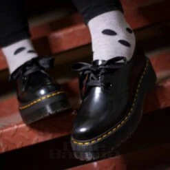 Dr. Martens Dr Martens Holly Quad Platform Shoes (Black) -Alternative Clothing Store 0005494