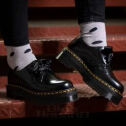 Dr. Martens Dr Martens Holly Quad Platform Shoes (Black) -Alternative Clothing Store 0005496