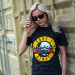 Official Guns N Roses Classic Logo T Shirt (Black) 6 Official Guns N Roses Classic Logo T Shirt (Black) -Alternative Clothing Store 0007850