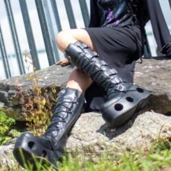 New Rock M.272-S2 Space Platform High Boots (Black) 15 New Rock M.272-S2 Space Platform High Boots (Black) -Alternative Clothing Store 0007865 1