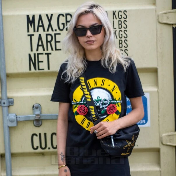 Official Guns N Roses Classic Logo T Shirt (Black) 4 Official Guns N Roses Classic Logo T Shirt (Black) - Image 4