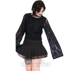Jawbreaker Lace Cardigan (Black) -Alternative Clothing Store 020201b0651ae6f6407c3fc87bbe 150605 b
