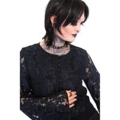 Jawbreaker Lace Cardigan (Black) -Alternative Clothing Store 0324afac8c912b9f8a63fafd6b3f 150605 c