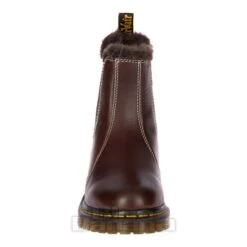 Dr. Martens Dr Martens 2976 Leonore Classic Faux Fur Boots (Dark Brown) -Alternative Clothing Store 07aaf41a99b4471009d71137ab7f