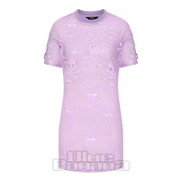 Banned Keiko Net Dress (Lilac) 4 Banned Keiko Net Dress (Lilac) - Image 4