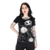 Cupcake Cult Spooky Cat T-Shirt (Black/White)