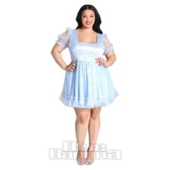 Hell Bunny Infinity Mini Dress (Light Blue) 16 Hell Bunny Infinity Mini Dress (Light Blue) -Alternative Clothing Store 105f8d9c1bac01d69f0496e131c8