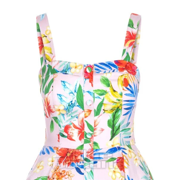 Bleeding Heart Flowers Strap Dress (Multicoloured) 3 Bleeding Heart Flowers Strap Dress (Multicoloured) - Image 3