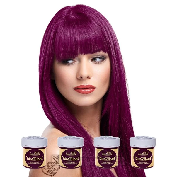La Riche Directions Colour Hair Dye 4 Pack 100ml (Dark Tulip) 1 La Riche Directions Colour Hair Dye 4 Pack 100ml (Dark Tulip)