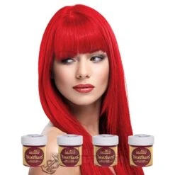 La Riche Directions Colour Hair Dye 4 Pack 100ml (Neon Red)