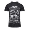 Official Johnny Cash American Rebel T Shirt (Black)