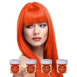 La Riche Directions Colour Hair Dye 4 Pack 88ml (Fluorescent Orange)
