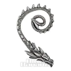 Alchemy Gothic Ostrogoth Dragon Earring (Silver)