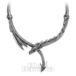 Alchemy Gothic Dragon's Lure Necklace (Silver)
