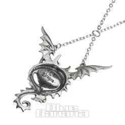 Alchemy Gothic Eye Of The Dragon Necklace (Silver/Red) -Alternative Clothing Store 127379 a