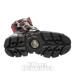 New Rock M.391T-S1 Reactor Tartan Half Boots (Black/Red) -Alternative Clothing Store 128731 m 391t s1 e