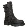 New Rock M.373X-S25 Wild Reactor Vintage Half Boots (Black)