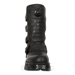 New Rock M.373X-S25 Wild Reactor Vintage Half Boots (Black) -Alternative Clothing Store 128840 m 373x s25 c
