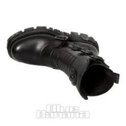 New Rock M.373X-S27 Reactor Half Boots (Black) -Alternative Clothing Store 128846 m 373x s27 f