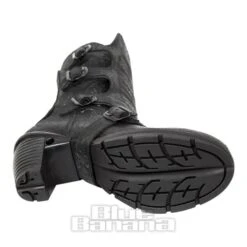 New Rock M.TR003X-S3 Trail Vintage Flower Heeled Boots (Black) -Alternative Clothing Store 128923 m tr003x s3 e