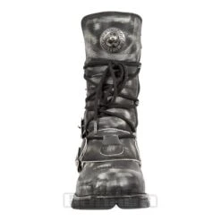 New Rock M.1473-S47 Comfort-Light Half Boots (Grey) -Alternative Clothing Store 129078 m 1473 s47 c