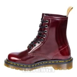 Dr. Martens Dr Martens 1460 Cambridge Brush Vegan Boots (Cherry Red) -Alternative Clothing Store 131013 b