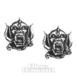 Alchemy Rocks Motorhead Warpig Stud Earrings (Pewter)