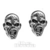 Alchemy Rocks Iron Maiden Eddie Head Stud Earrings (Pewter)