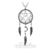 Alchemy Gothic Pagan Dream Catcher Pendant (Silver)