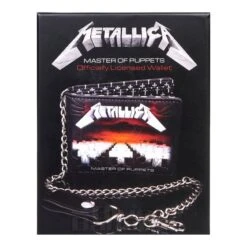 Official Metallica Master Of Puppets Wallet & Chain (Black) -Alternative Clothing Store 134093 c