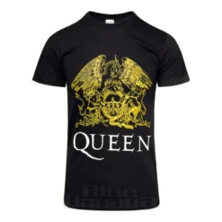Official Queen Classic Crest T Shirt (Black)
