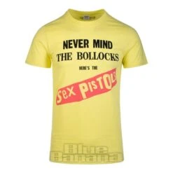 Official Sex Pistols Never Mind The Bollocks T Shirt (Yellow)
