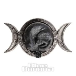 Alchemy Witches Familiar Ornament (Silver/Black) -Alternative Clothing Store 137239 b