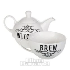 Alchemy Witches Brew Tea Set (White) -Alternative Clothing Store 137241 b