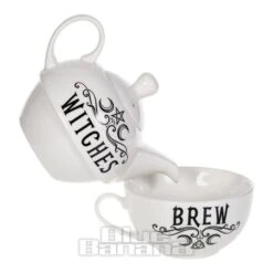 Alchemy Witches Brew Tea Set (White) -Alternative Clothing Store 137241 c