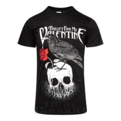 Official Bullet For My Valentine Raven T Shirt (Black)