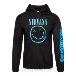 Official Nirvana Nevermind Smiley Hoodie (Black)