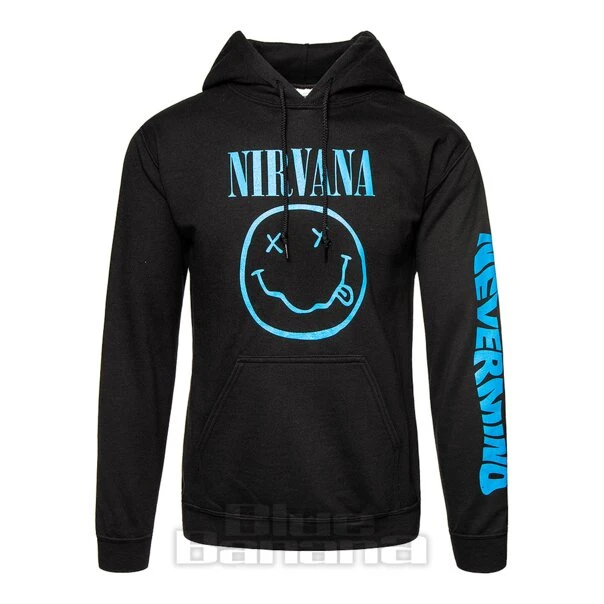 Official Nirvana Nevermind Smiley Hoodie (Black) 1 Official Nirvana Nevermind Smiley Hoodie (Black)