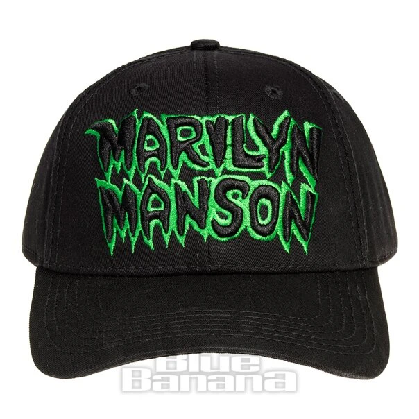 Official Marilyn Manson Logo Cap (Black) 2 Official Marilyn Manson Logo Cap (Black) - Image 2