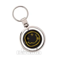 Official Nirvana Smiley Spinner Keychain (Multicoloured)