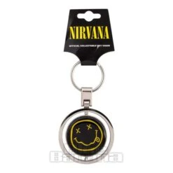 Official Nirvana Smiley Spinner Keychain (Multicoloured) -Alternative Clothing Store 138394 b