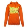 Official Billie Eilish Airbrush Flames Hoodie (Orange)