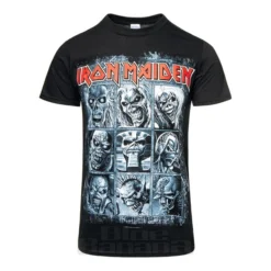 Official Iron Maiden 9 Eddies T Shirt (Black)