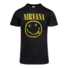 Official Nirvana Smiley Face T Shirt (Black)