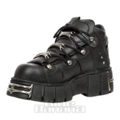 New Rock M-106-VS1 Vegan Ankle Boots (Black) -Alternative Clothing Store 140056 m 106 vs1 b