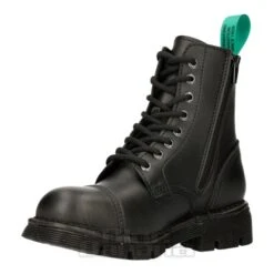 New Rock M-NEWMILI083-VS1 Vegan Military Boots (Black) -Alternative Clothing Store 140078 m newmili083 vs1 b