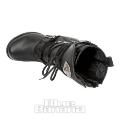 New Rock M-TR003-VS1 Vegan Heeled Boots (Black) -Alternative Clothing Store 140110 m tr003 vs1 g