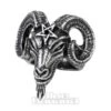Alchemy Gothic Baphomet Ring (Pewter)