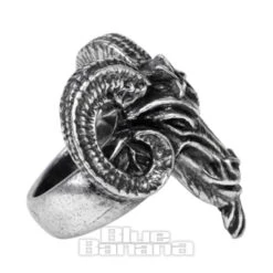 Alchemy Gothic Baphomet Ring (Pewter) -Alternative Clothing Store 140207 b