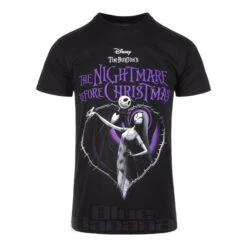 Nightmare Before Christmas Purple Heart T Shirt (Black)